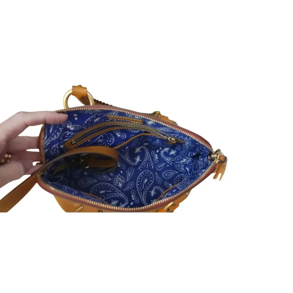 D&B Horseshoe Leather Satchel Bag - Picture 5 of 6